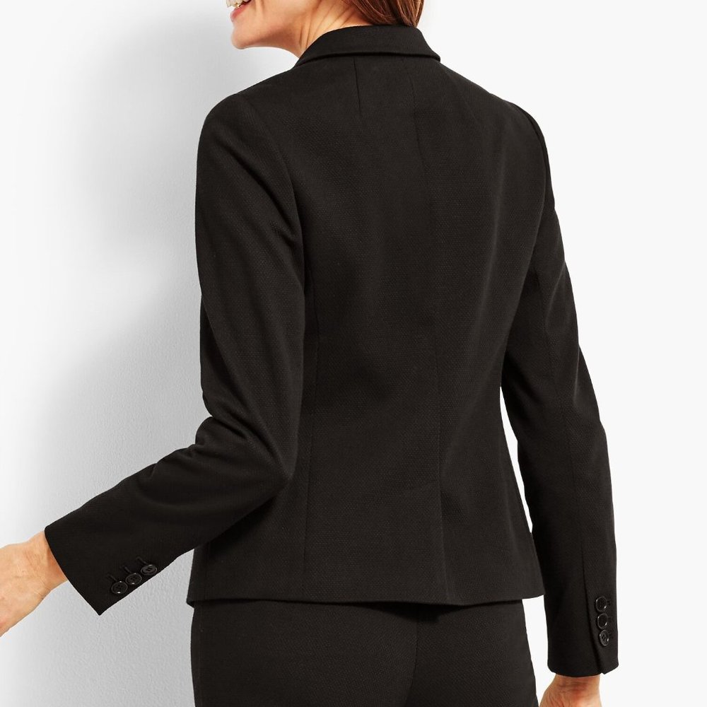 Talbots NWT Black Textured Blazer size 6 - Picture 4 of 11